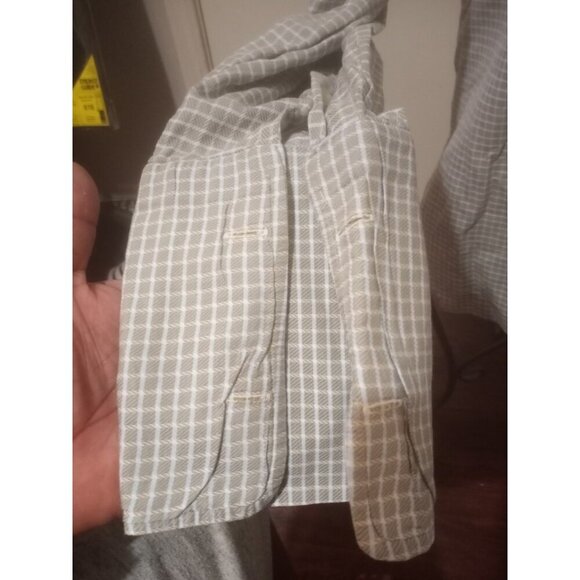 Burberry London Button Up Shirt Long Sleeve Men’s Gray 16.5-36 (L) USA Made - Picture 4 of 11